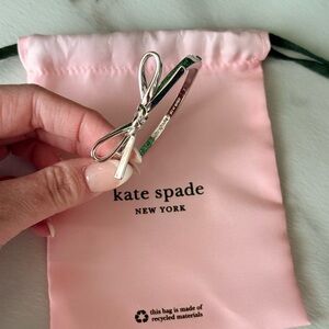 Kate Spade Silver Bow Bracelet